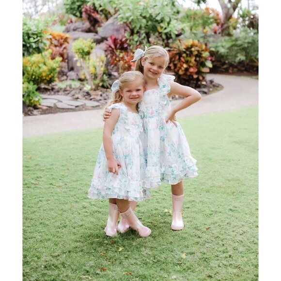 Janie and Jack Infant Girls Size 6-12 months Bloomers included Easter Spring Twi - Picture 2 of 15